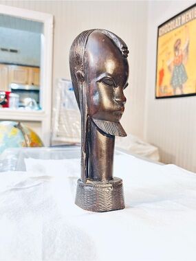 Vintage, hand carved African figure